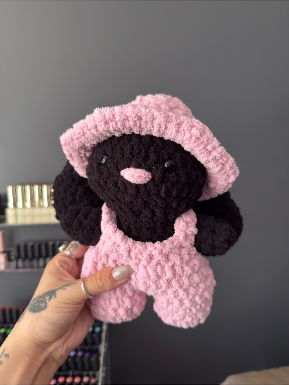 crocheted summer bunny